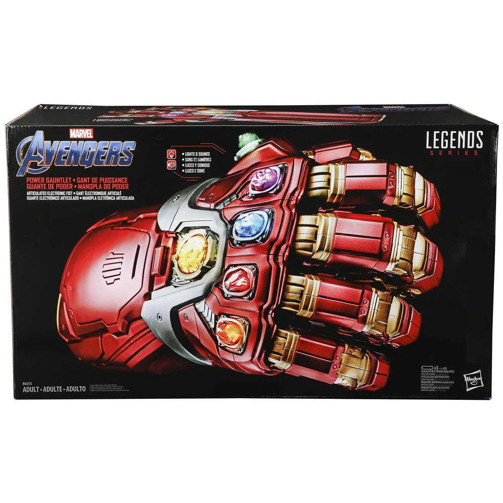 Hasbro Marvel Legends Series Avengers: Endgame Power Gauntlet Articulated Electronic Fist Afbeelding 1