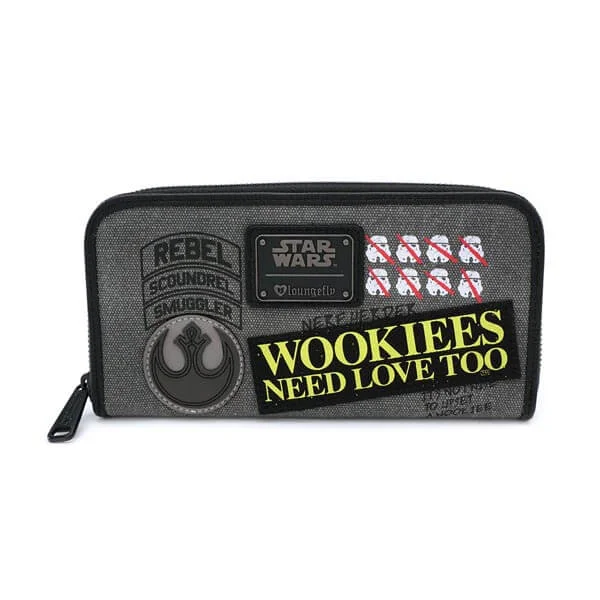 Loungefly Star Wars Rebel Wookie Patch Wallet Afbeelding 1
