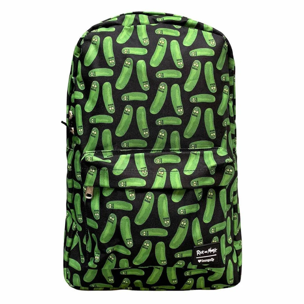 Loungefly Rick & Morty Pickle Rick Aop Nylon Backpack Afbeelding 1