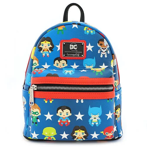 Loungefly DC Comics Justice League Chibi Characters Backpack Afbeelding 1