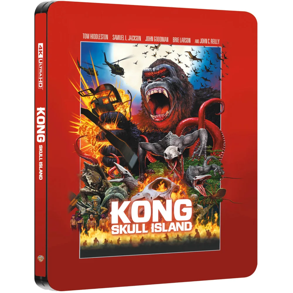 Kong: Skull Island – Zavvi Exclusive 4K Ultra HD Steelbook (Includes 2D Blu-ray) Afbeelding 1