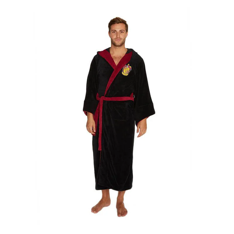 Harry Potter Gryffindor Fleece Badjas met Oversized Capuchon en Mouwen Afbeelding 1