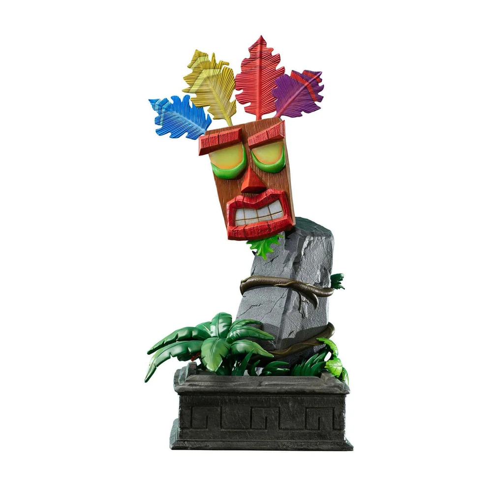 Eerste 4 Figuurs Crash Bandicoot Beeld Mini Aku Aku masker (40cm) Afbeelding 1