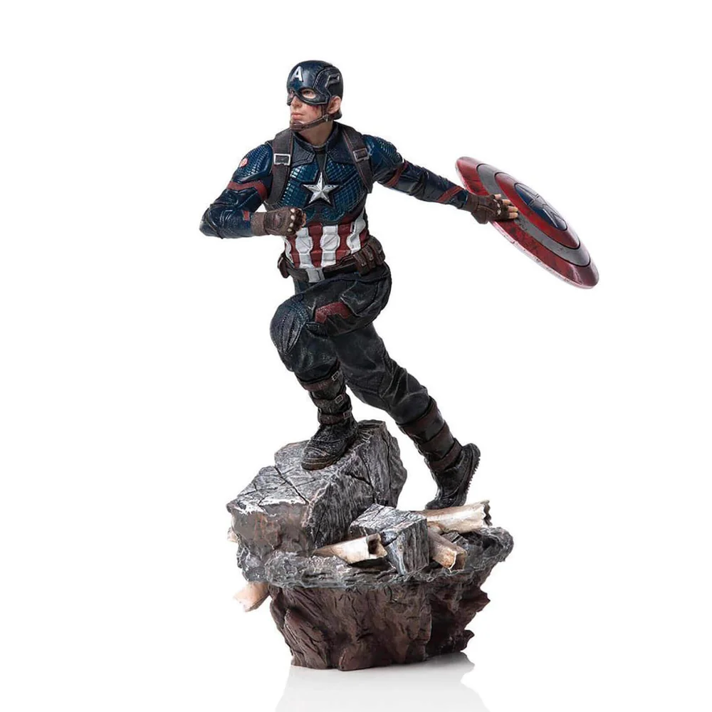 Iron Studios Avengers: Endgame Deluxe BDS Art Scale Statue 1/10 Captain America (21cm) Afbeelding 1