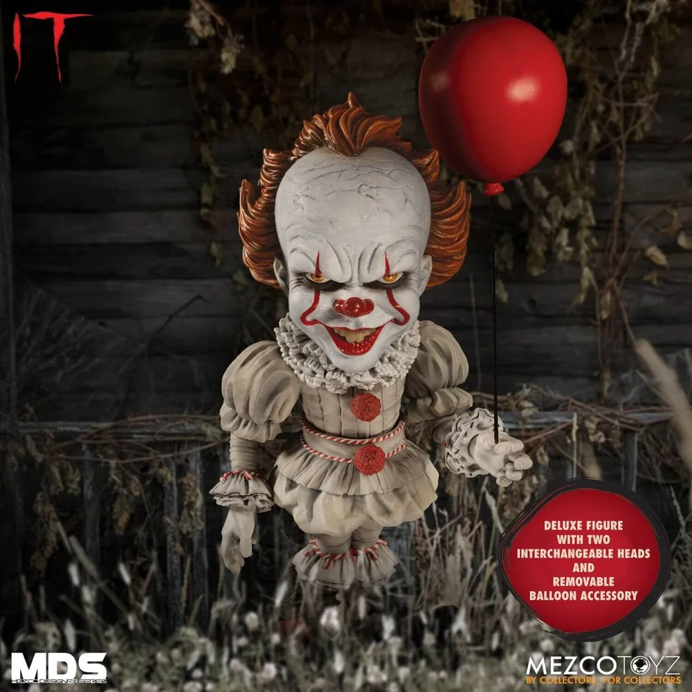 Mezco IT (2017) MDS Series Pennywise Deluxe Action Figure Afbeelding 1