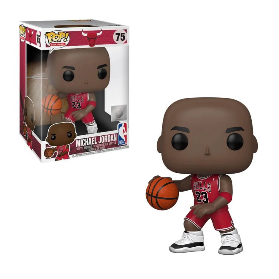 NBA Chicago Bulls Michael Jordan (Red Jersey) Funko Pop! Figuur (25 cm) Afbeelding 1