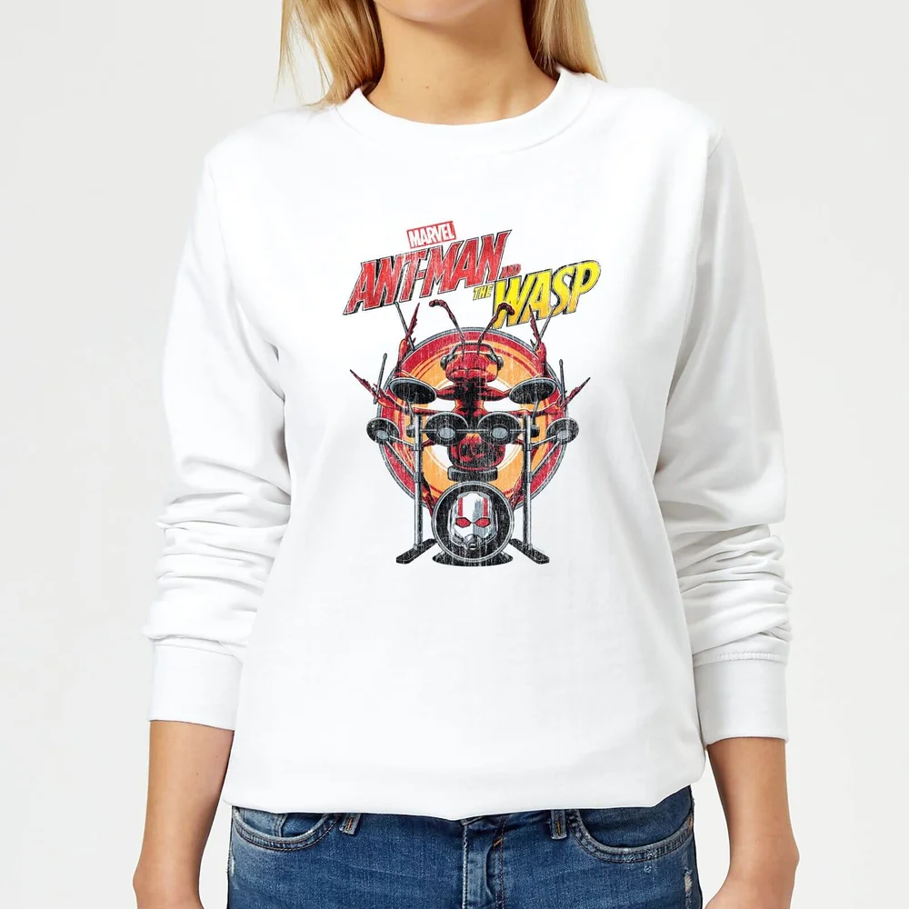 Marvel Ant-Man and the Wasp Drummer Ant dames trui - Wit - XS Afbeelding 1