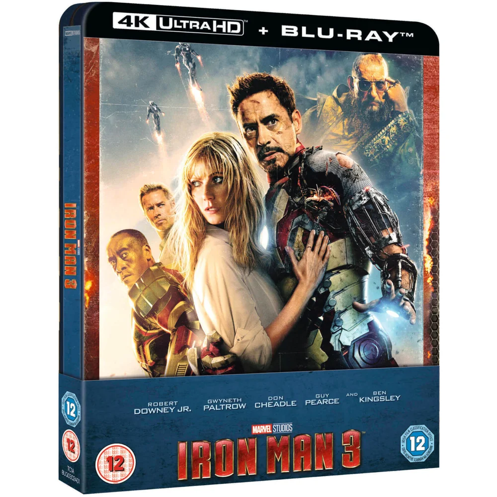 Iron Man 3 - 4K Ultra HD Zavvi exclusief Steelbook Afbeelding 1
