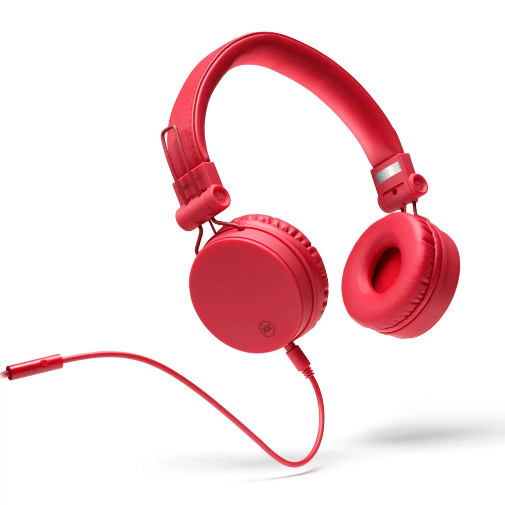 Mixx OX1 Wired 3.5mm Stereo Headphones - Red Afbeelding 1
