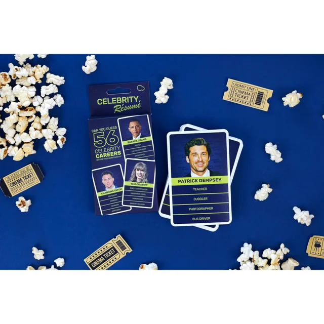 Celebrity Resume Card Game