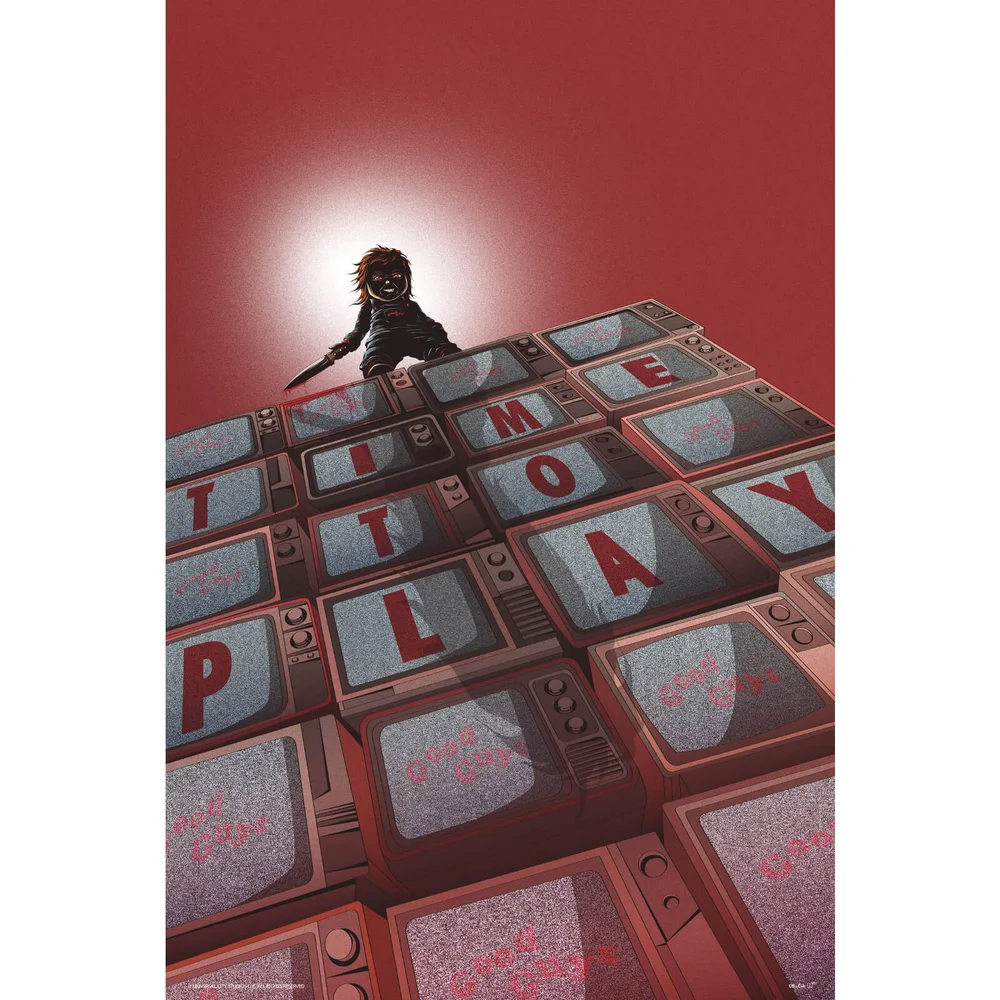 Child's Play "Chucky" Fine Art Giclee Afbeelding 1