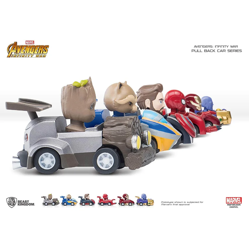 Beast Kingdom Marvel Avengers Pen with Pull Back Car Set - Zavvi European Exclusive Afbeelding 1