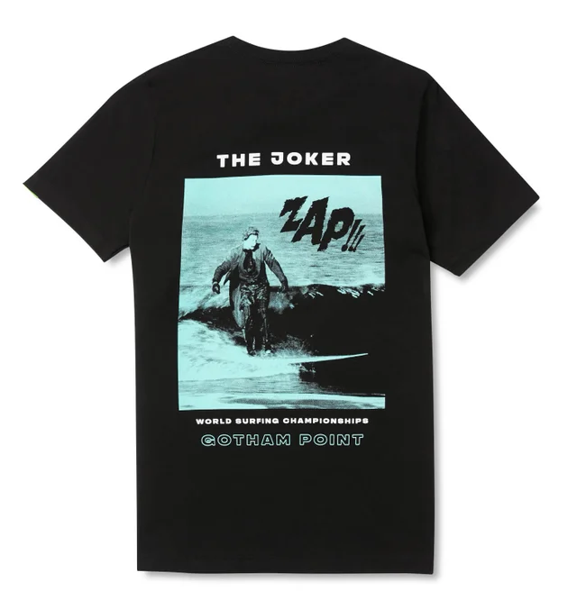 Batman Surf's Up The Joker Crash t-shirt - Zwart