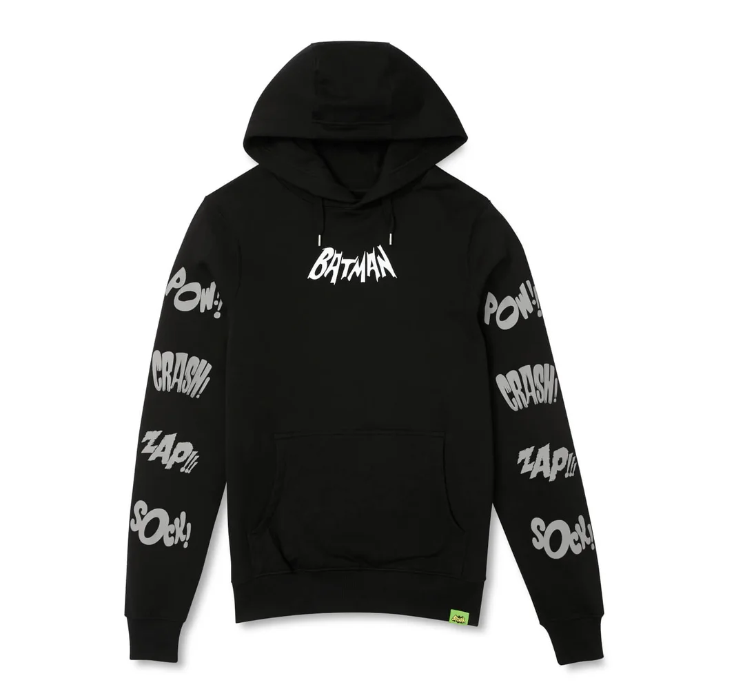 Batman Surf's Up Pow! Crash! hoodie - Zwart - S Afbeelding 1