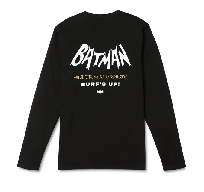 Batman Surf's Up NA NA NA t-shirt met lange mouwen - Zwart