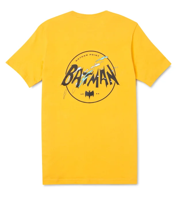 Batman Surf's Up Logo Gotham Point t-shirt - Geel