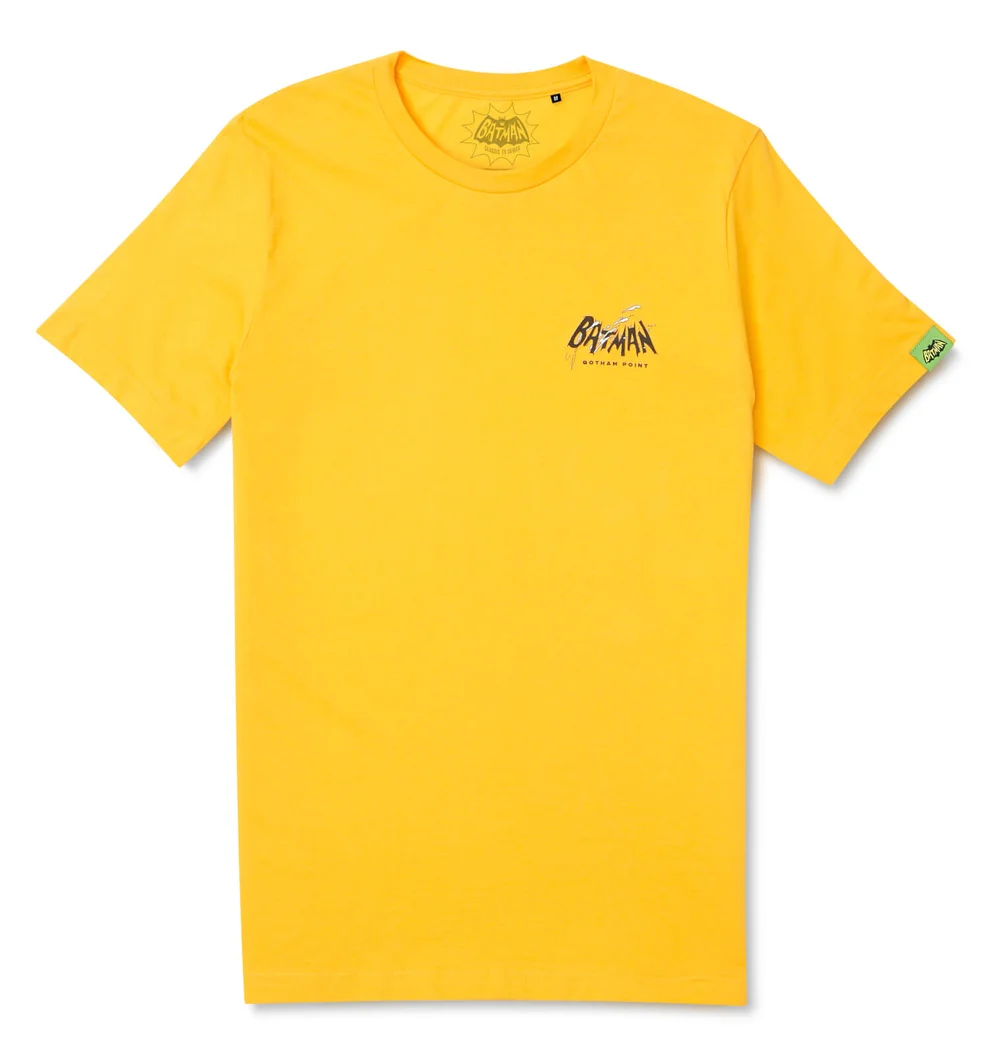 Batman Surf's Up Logo Gotham Point t-shirt - Geel - S Afbeelding 1