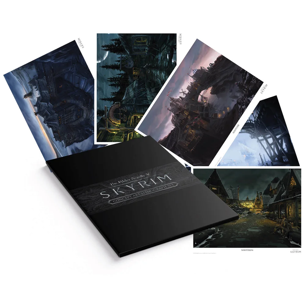 Elder Scrolls Litho - Set van 5 afdrukken Afbeelding 1