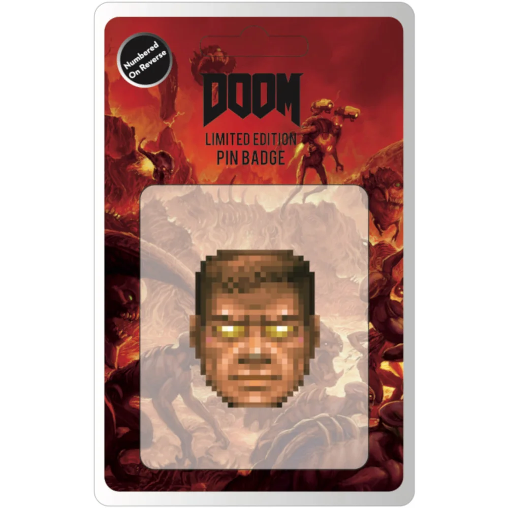 DOOM Limited Edition Enamel Pin Badge Afbeelding 1