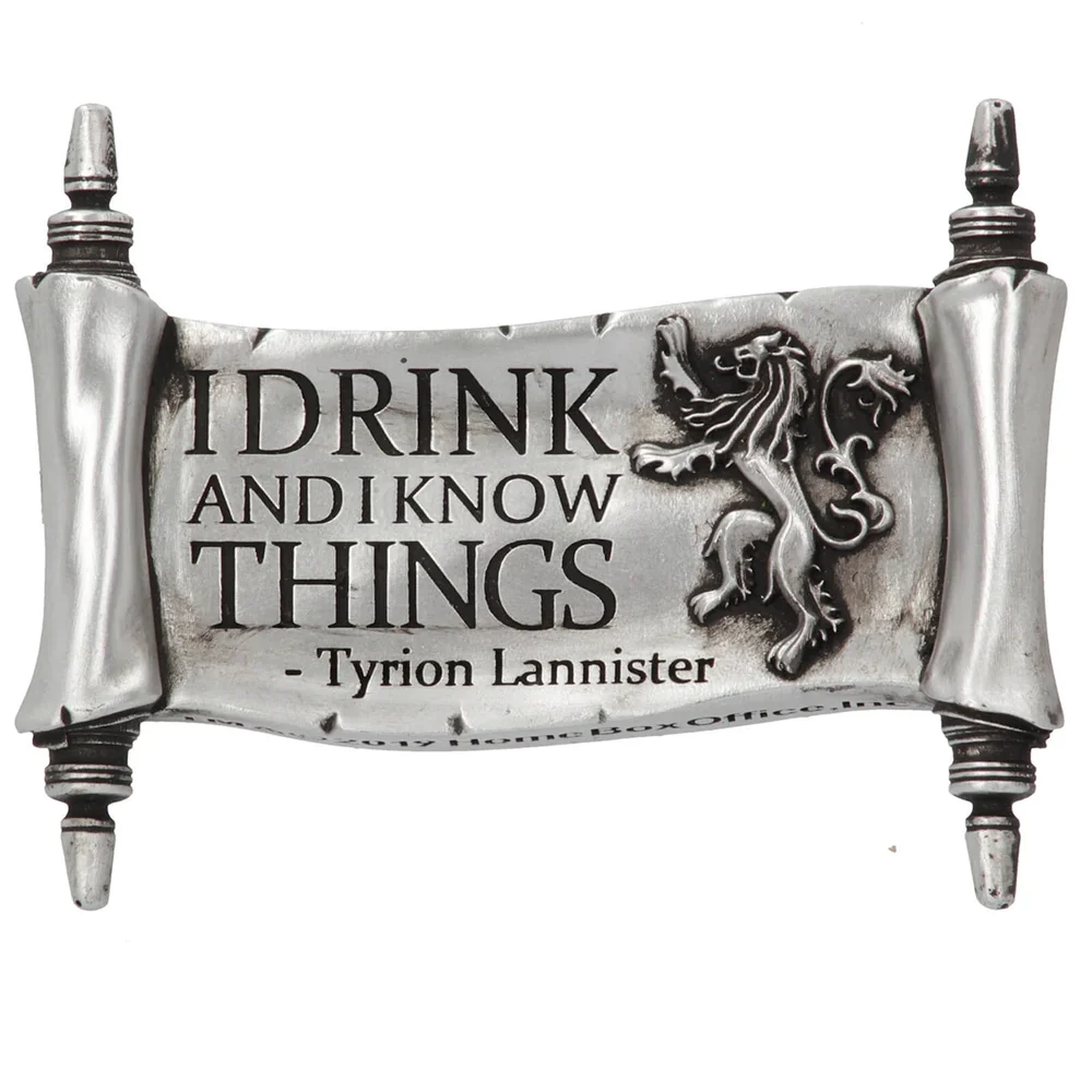 Game of Thrones Ik drink en ik weet dingen magneet Afbeelding 1