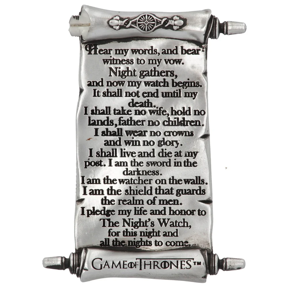 Game of Thrones Nachten horloge magneet Afbeelding 1