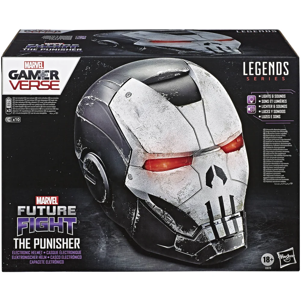 Hasbro Marvel Legends Gamerverse Punisher War Machine Helmet Prop Replica Afbeelding 1