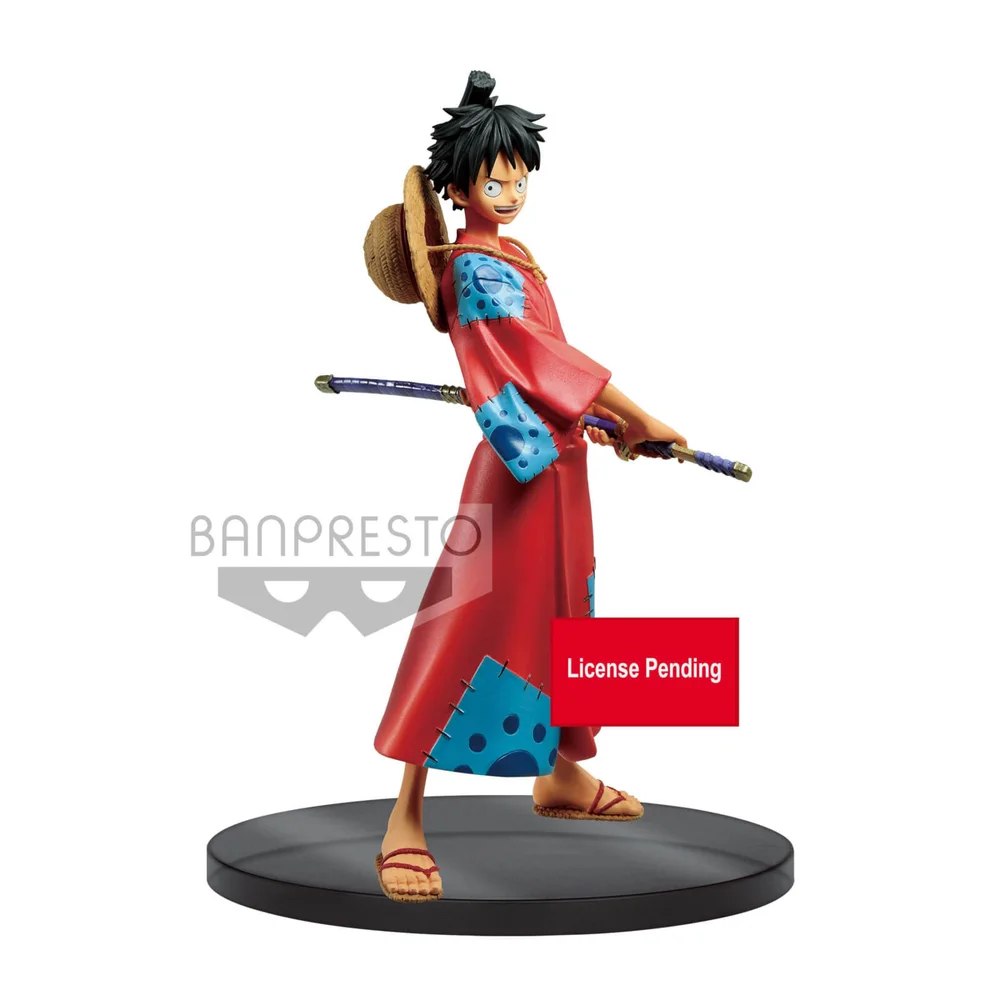 Banpresto One Piece Monkey D. Luffy The Grandline Men Wanokuni DXF Beeldje Afbeelding 1