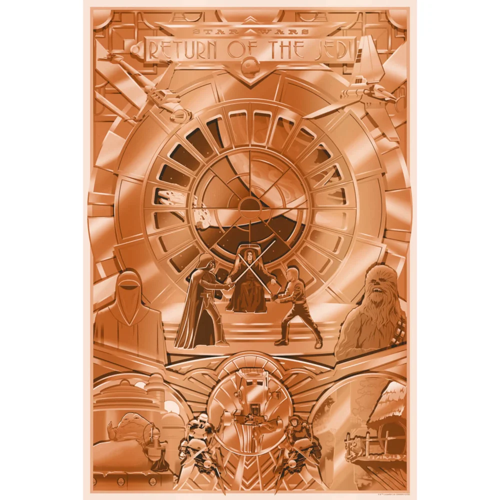 Star Wars: Return of the Jedi 'Shiny Return' Silkscreen Print by Steve Thomas Afbeelding 1