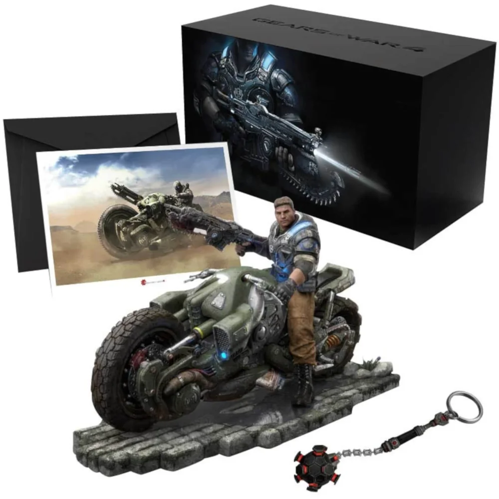 Gears of War 4 Collector's Edition - JD Fenix on COG Bike Premium Statue - 28cm (Game NOT included) Afbeelding 1