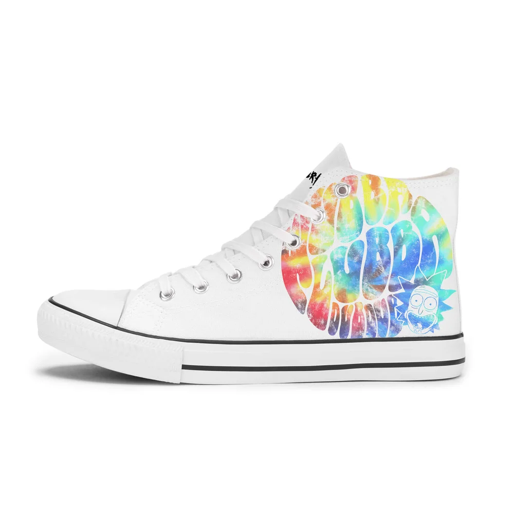 Rick and Morty Wubba Lubba Dub Dub Rainbow schoenen - Wit - UK 6.5 / EU 40 - Wit Afbeelding 1