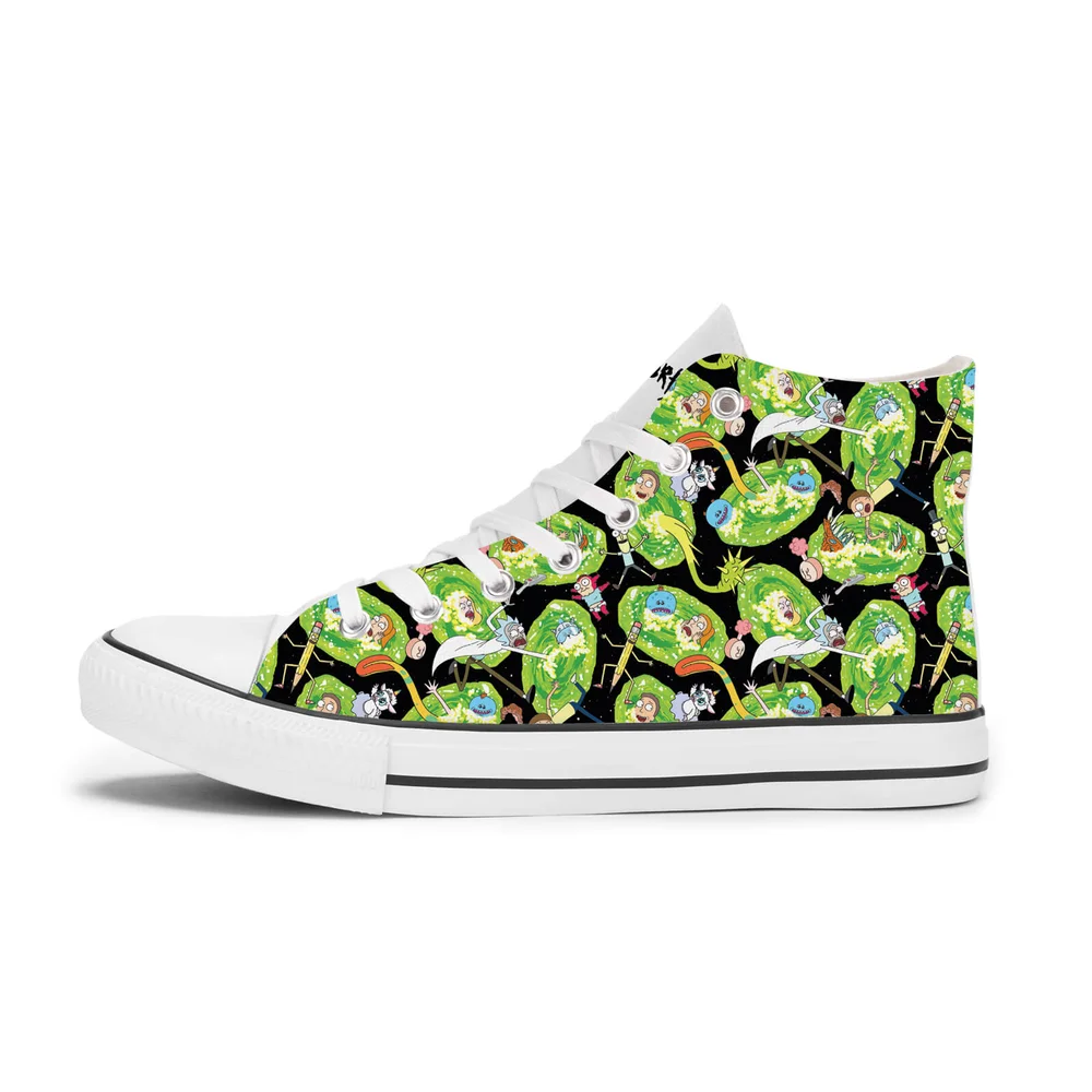 Rick and Morty Portal schoenen - Wit - UK 6.5 / EU 40 - Wit Afbeelding 1