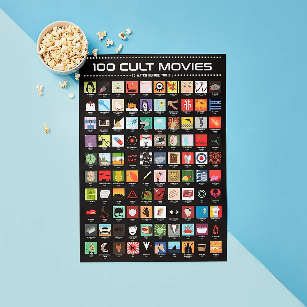 100 cult movies bucketlistposter Afbeelding 1