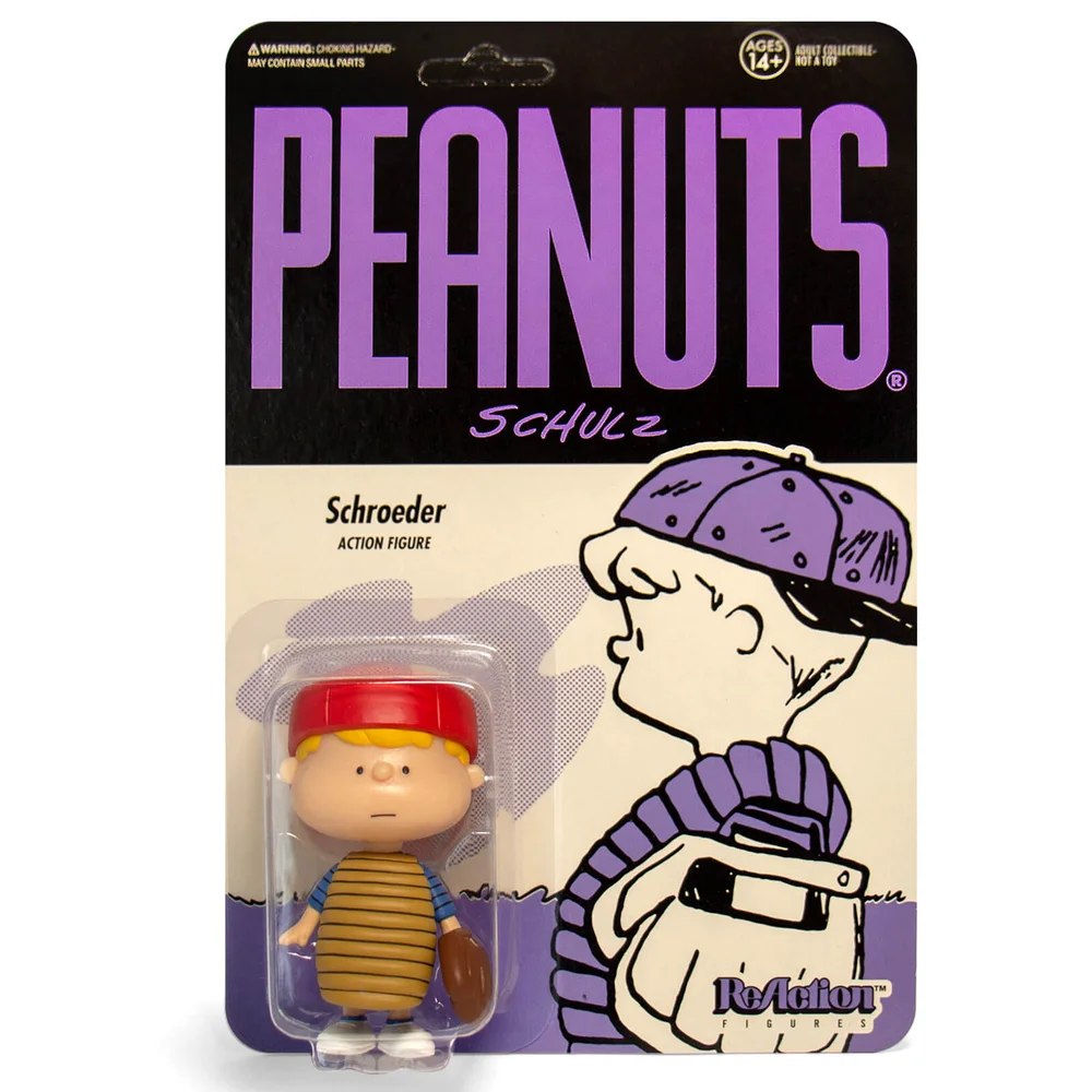 Super7 Peanuts Baseball Schroeder Reactiefiguur Afbeelding 1