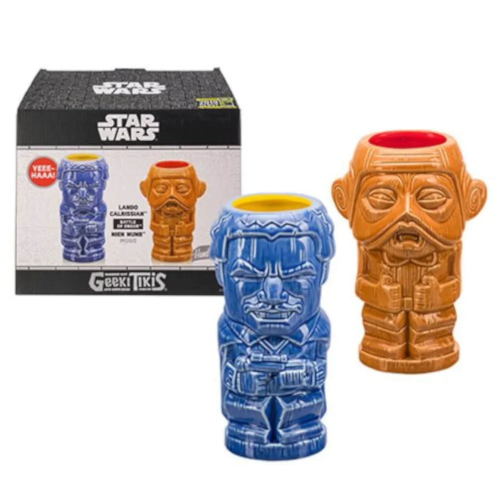 Beeline Creative Star Wars Lando and Nien Nunb Geeki Tikis Mug SDCC Exclusive (Pack of 2) Afbeelding 1