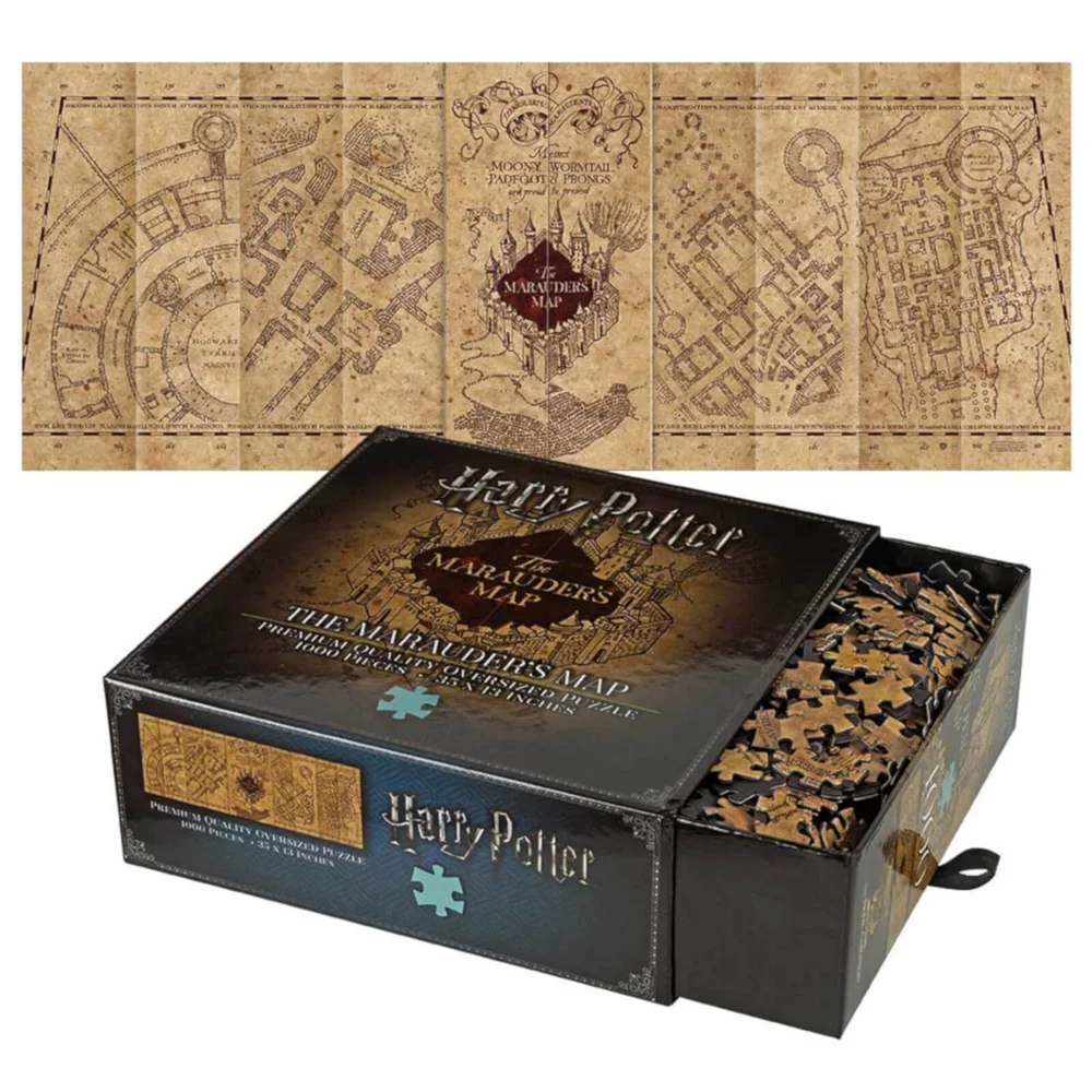 Harry Potter Marauders Map 1,000 Piece Jigsaw Puzzle Afbeelding 1