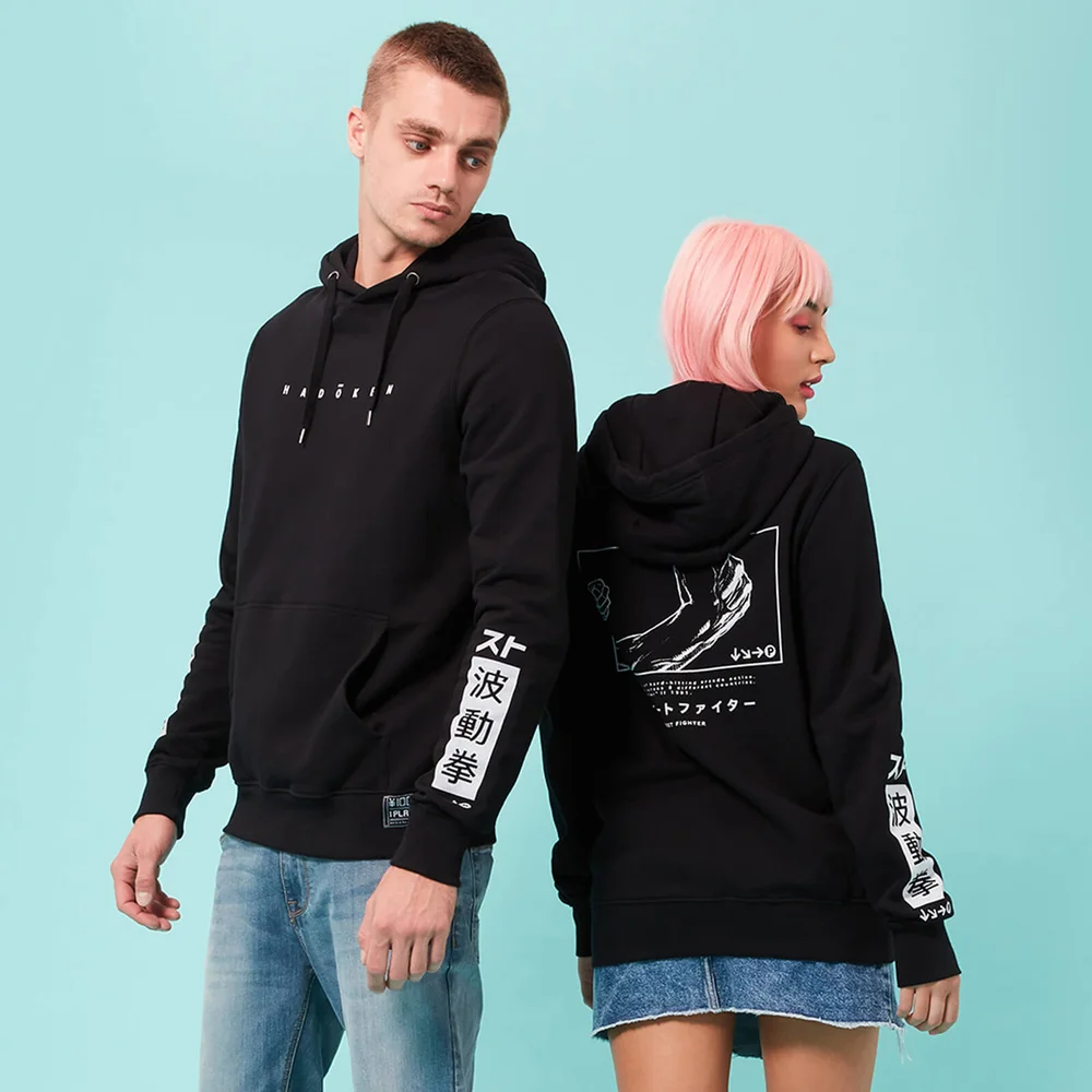 Street Fighter Arcade Hadoken hoodie - Zwart - S - Zwart Afbeelding 1