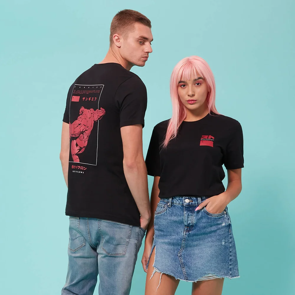 Street Fighter Arcade Zangief unisex t-shirt - Zwart - S - Zwart Afbeelding 1