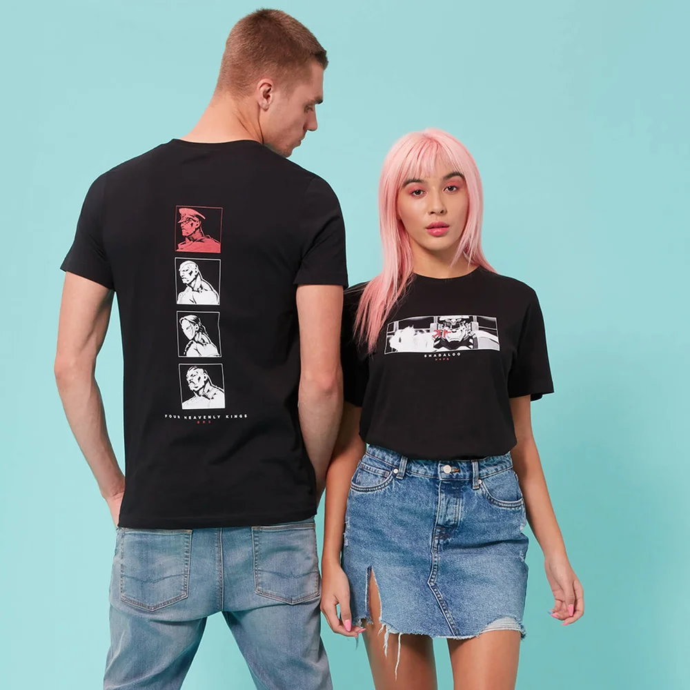 Street Fighter Arcade Heavenly Kings unisex t-shirt - Zwart - S - Zwart Afbeelding 1