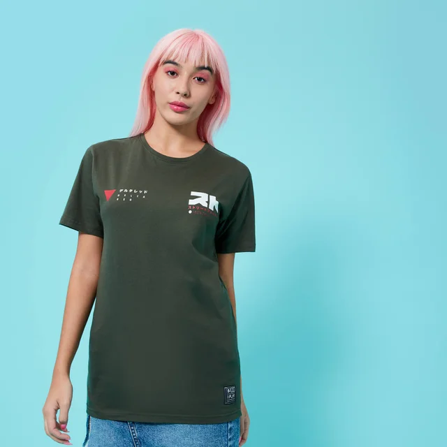 Street Fighter Arcade Cammy unisex t-shirt - Donkergroen