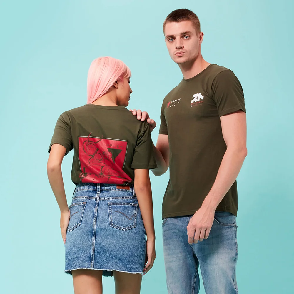 Street Fighter Arcade Cammy unisex t-shirt - Donkergroen - S - Forest Green Afbeelding 1