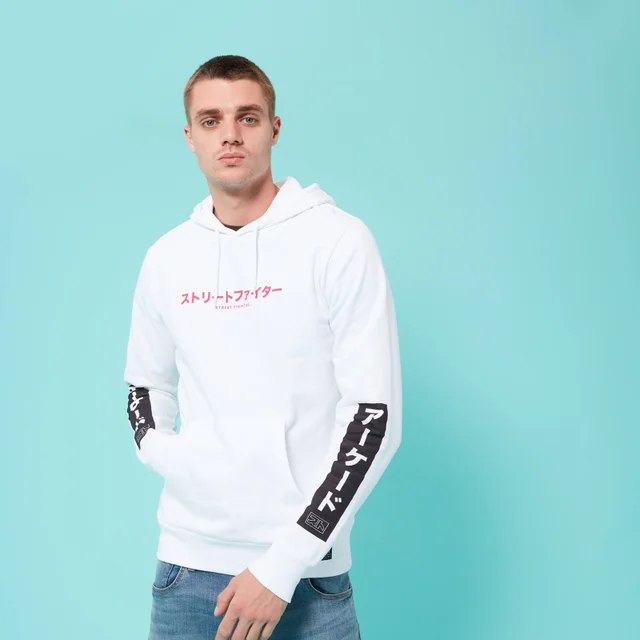 Street Fighter Arcade Line Up unisex hoodie - Wit