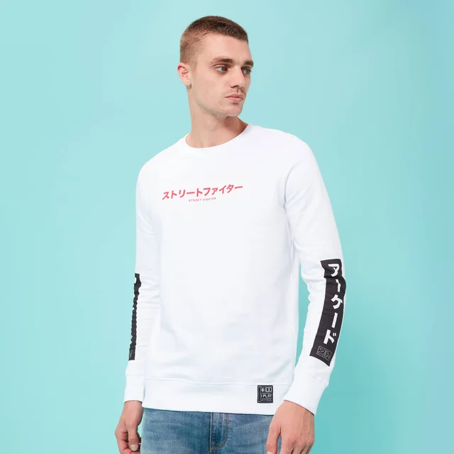 Street Fighter Arcade Line Up unisex trui - Wit