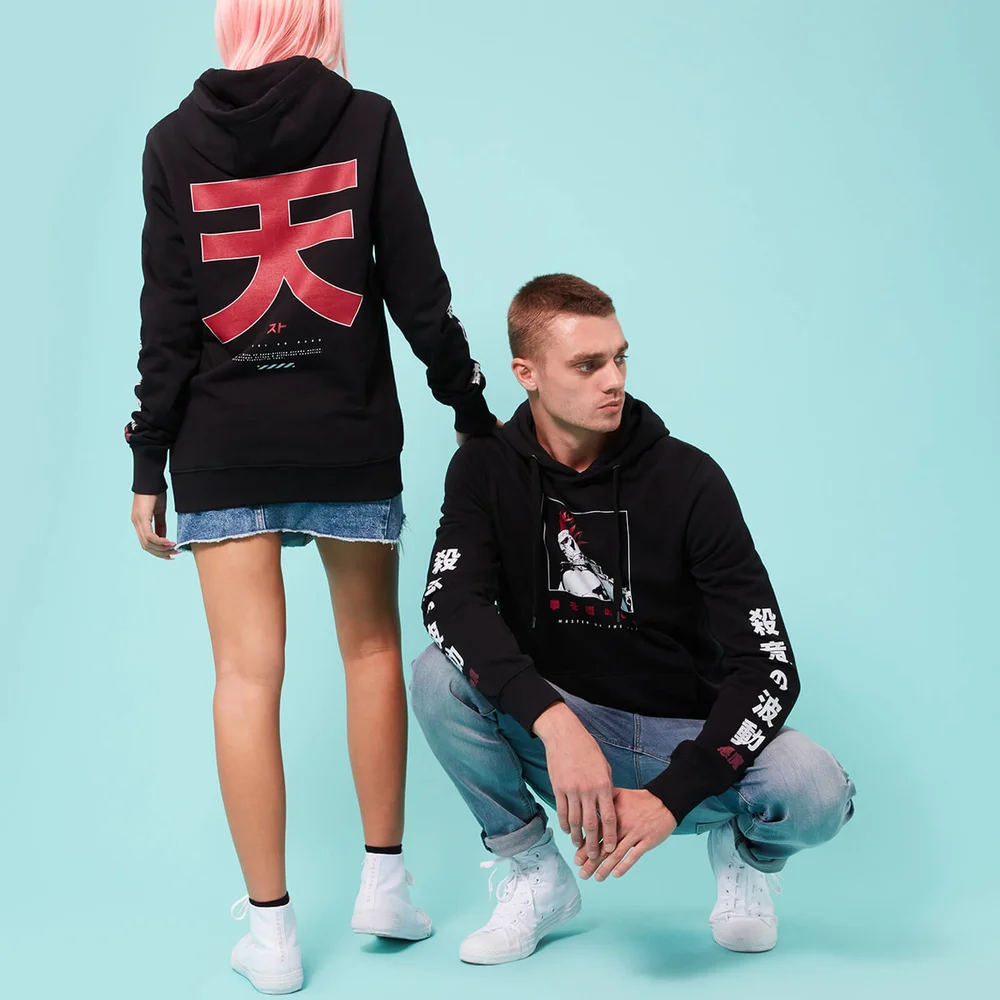 Street Fighter Arcade Akuma unisex hoodie - Zwart - M - Zwart Afbeelding 1
