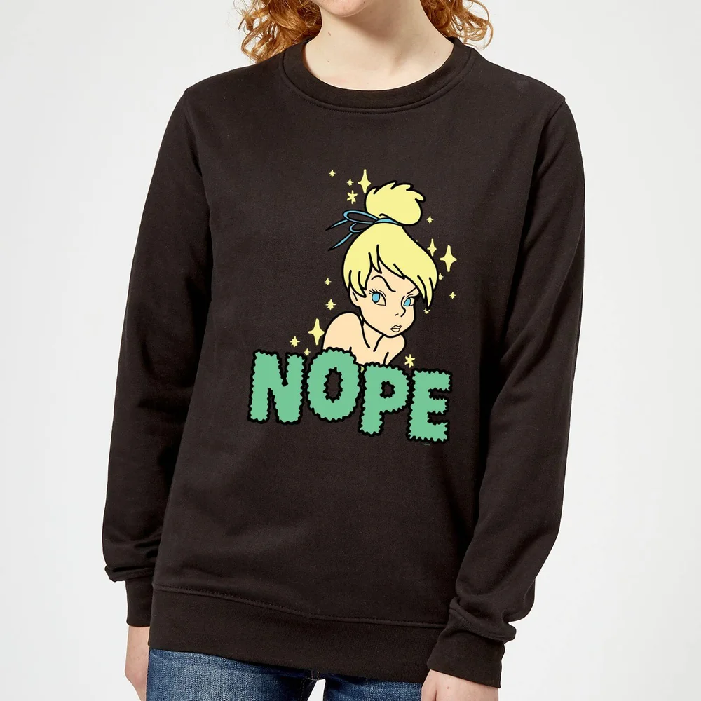 Disney Peter Pan Tinkerbell Nope Women's Sweatshirt - Black - XS Afbeelding 1