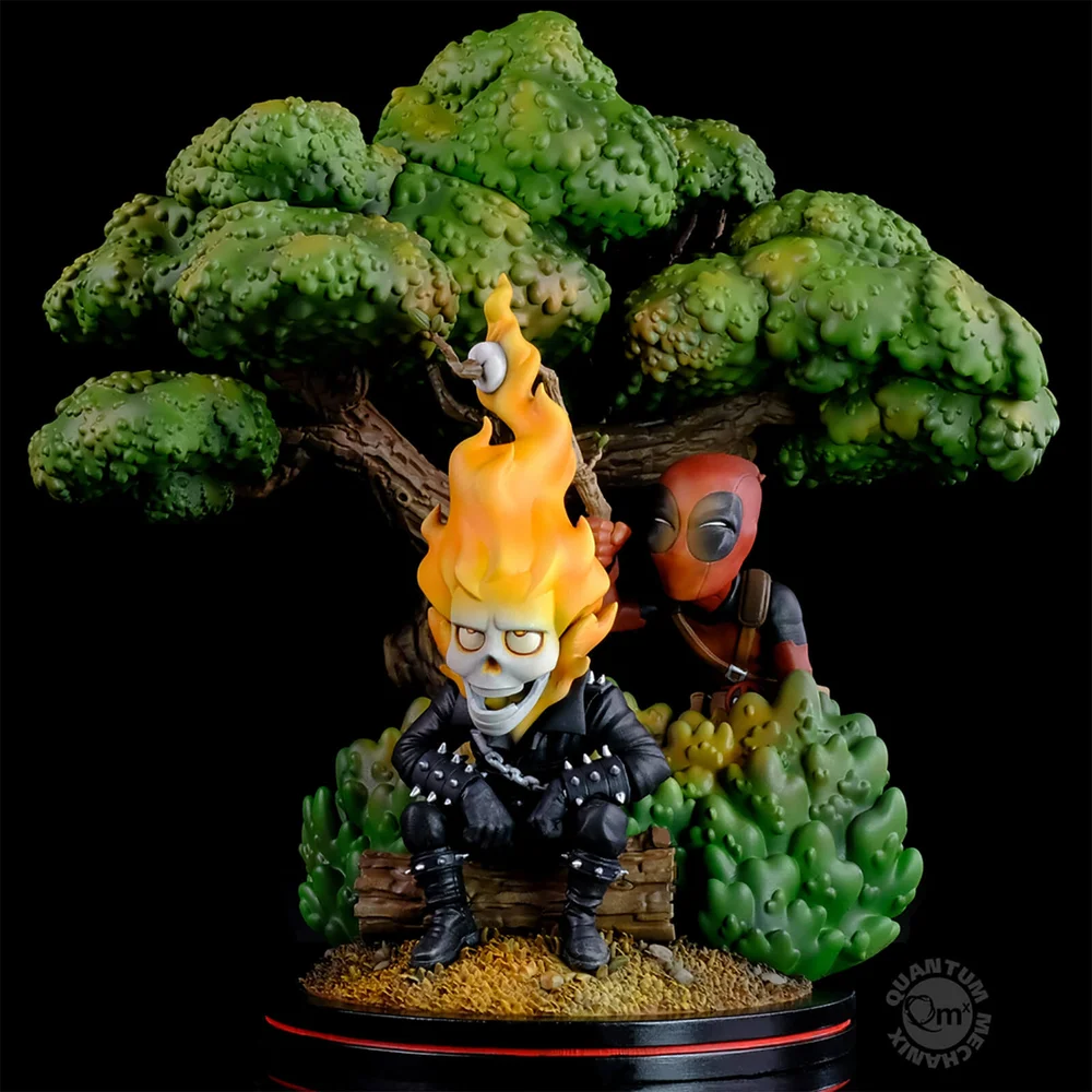 Marvel Deadpool x Ghost Rider Q-Master Diorama Afbeelding 1