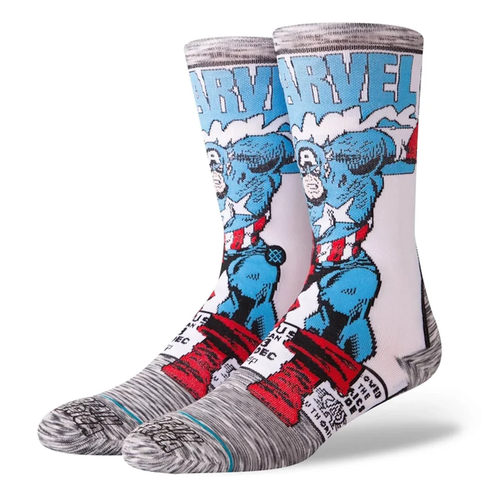 Stance Marvel Captain America Comic Socks - M Afbeelding 1