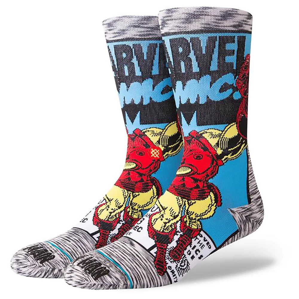 Stance Marvel Iron Man Comic Socks - M Afbeelding 1