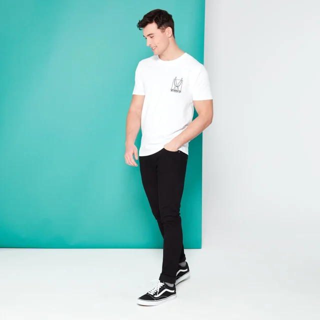 Looney Tunes Kaboom! Buggs Bunny Geborduurd t-shirt - Wit