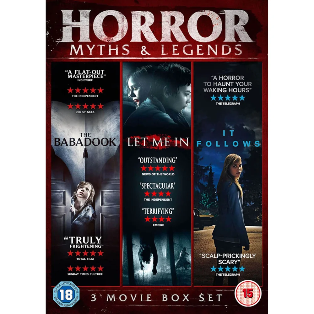 Horror Myths & Legends Boxset (The Babadook / IT Follows / Let Me In) Afbeelding 1