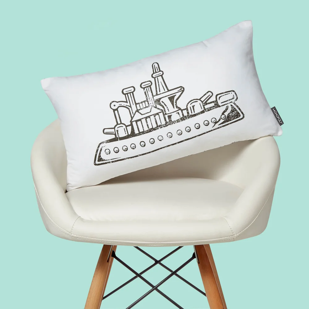 Monopoly Ship Rectangular Cushion - 30x50cm - Soft Touch Afbeelding 1